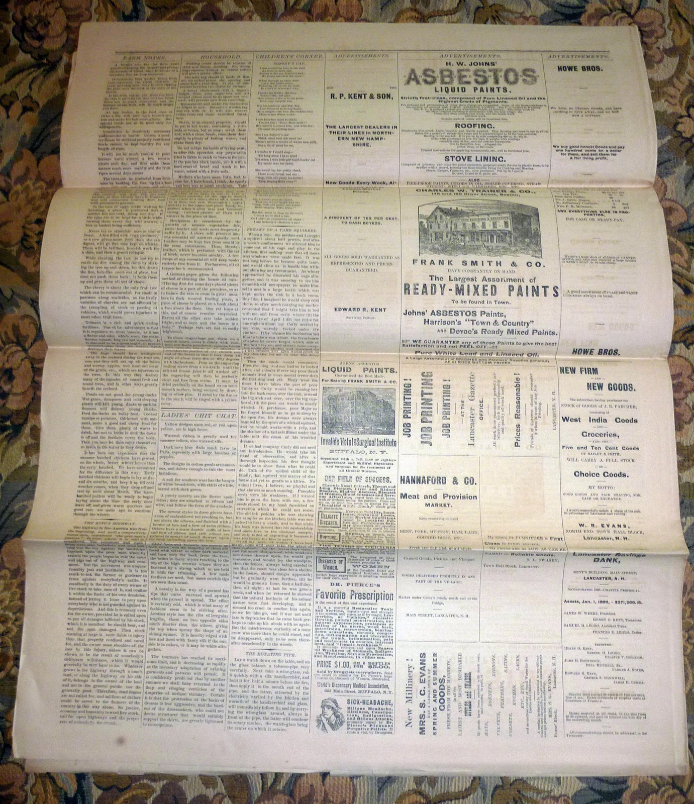 Lancaster, New Hampshire Gazette Newspaper – June 15, 1886