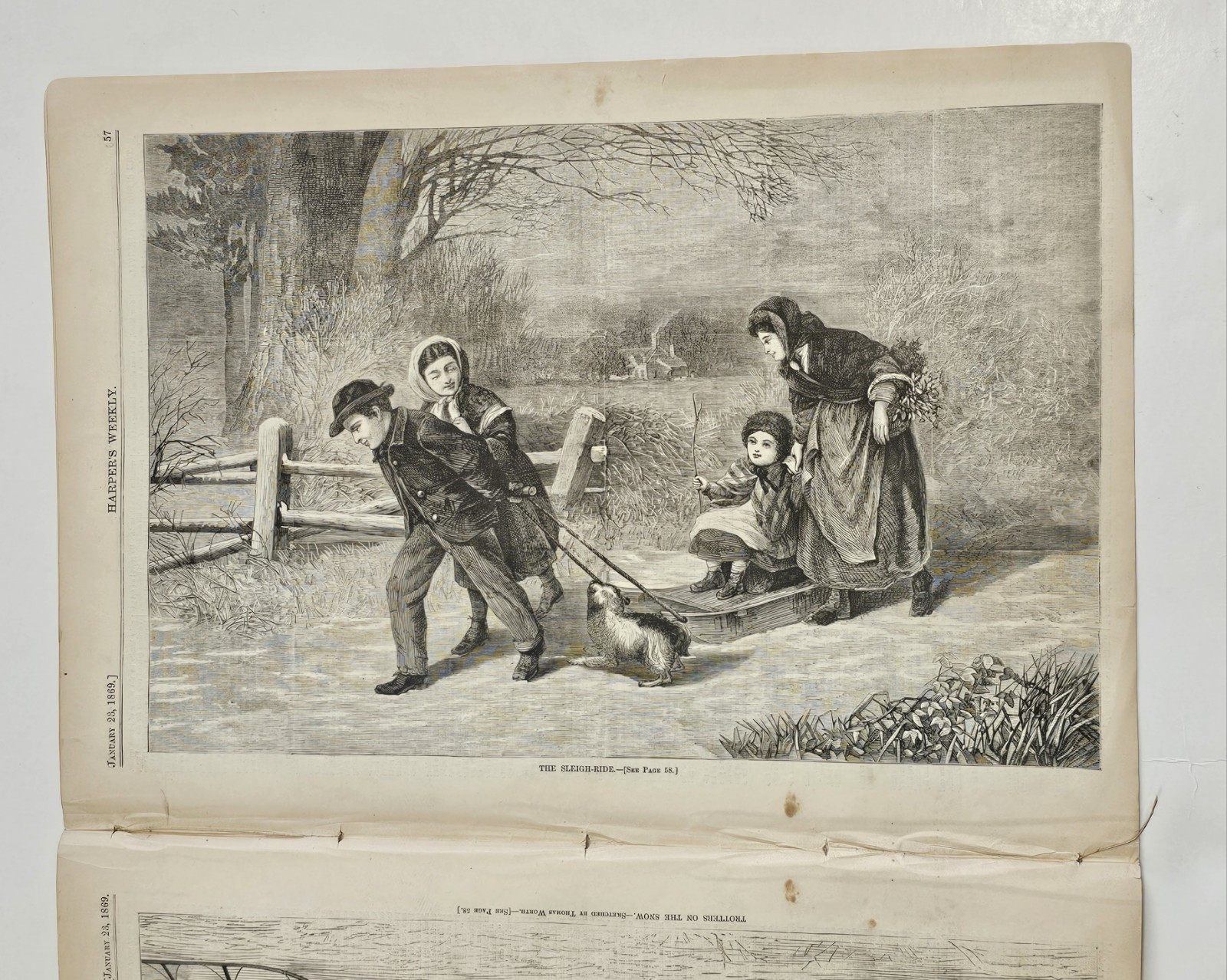 **1869 Harper’s Weekly Full Issue Includes “Hon. John W. Menard” “Fur-Trapper”