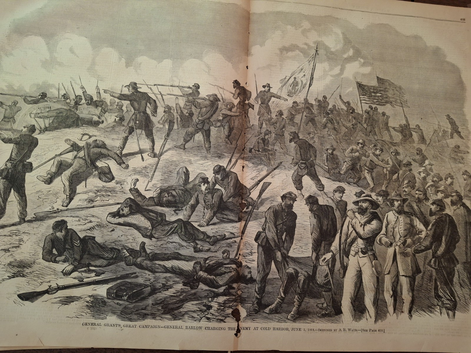 Civil War Newspapers-Harper’s Weekly- GENERAL GRANT’S CAMPAIGN- COLD HARBOR