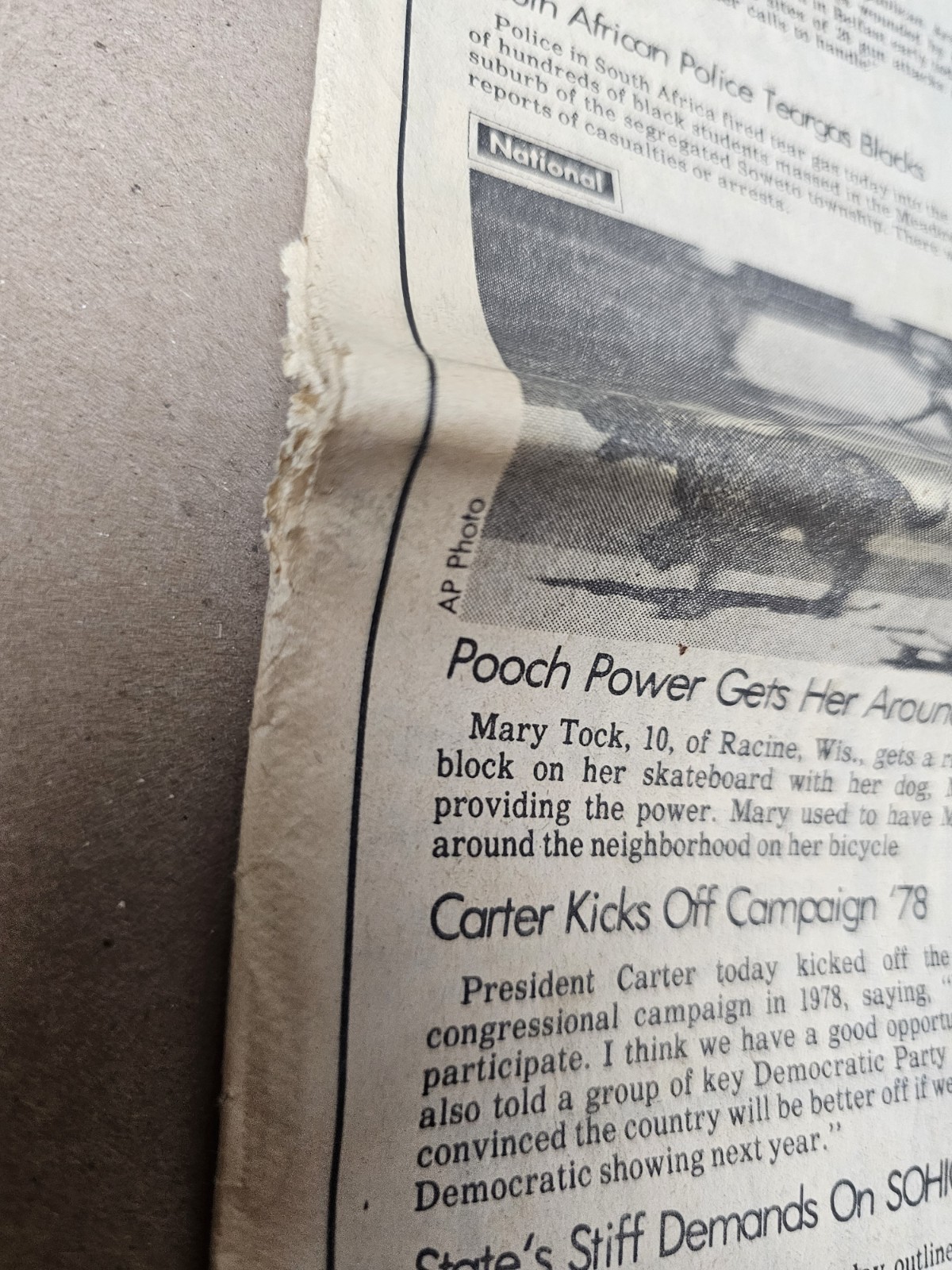Wayward Kite Fire Chinese Test Bomb Sacramento Bee CA July 28, 1977 Newspaper