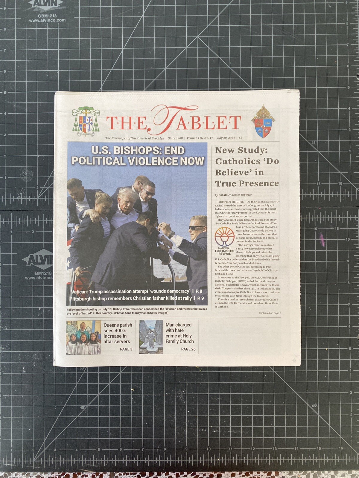 TRUMP Assassination Attempt – The Tablet News End Political Violence Now 7/20/24