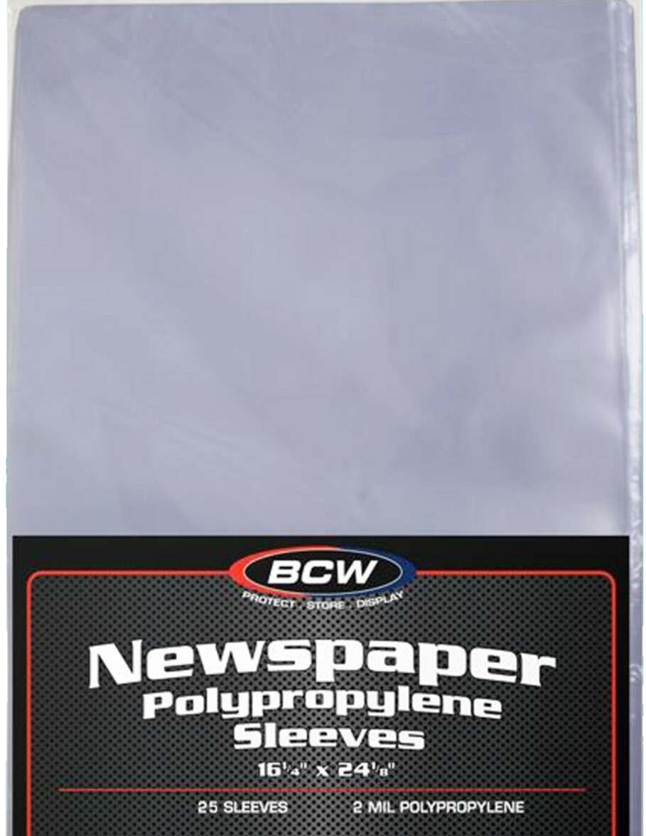 25 BCW 16X24 Newspaper Storage Sleeves Art Photo Print 16-1/4″ x 24-1/8″ 2 mil