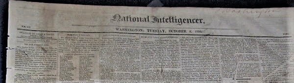 1855 Washington DC Newspaper-Naval Promotions & Sioux Indians-NAMES IN LISTING!