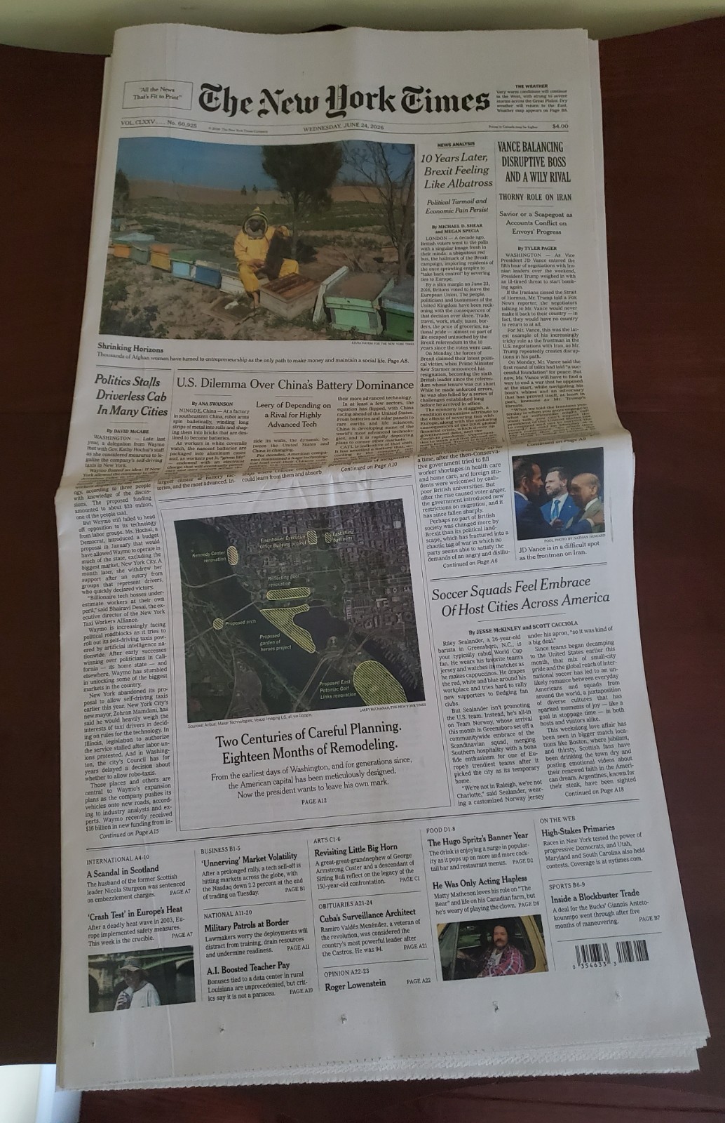 The New York Times June 24 2026 Brexit 10 Years Later UNREAD