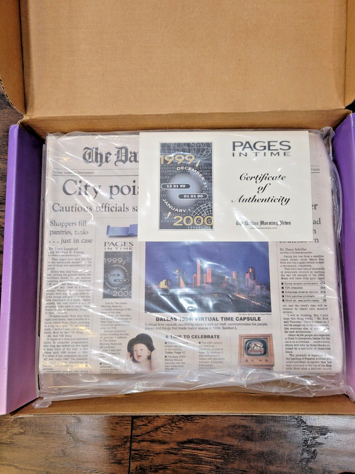 Y2K Millennium Commemorative Edition Dallas Morning New Dec 31, 1999 Jan 1, 2000