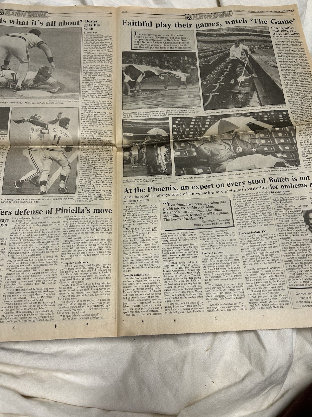 October 13, 1990 The Cincinnati Enquirer Cincinnati Reds win the National League