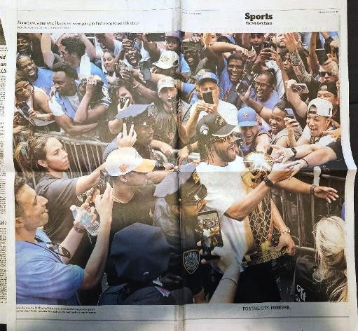 THE NEW YORK TIMES FRIDAY JUNE 19, 2026 NY KNICKS CHAMPIONSHIP PARADE + POSTERS