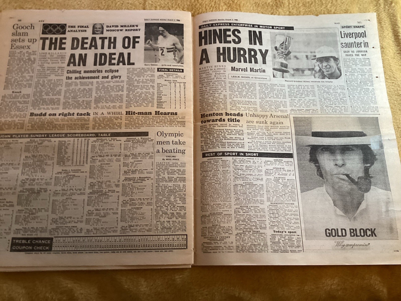 Plane Crash John Spiers Queen Mother80 Express August 4 1980 Original Newspaper