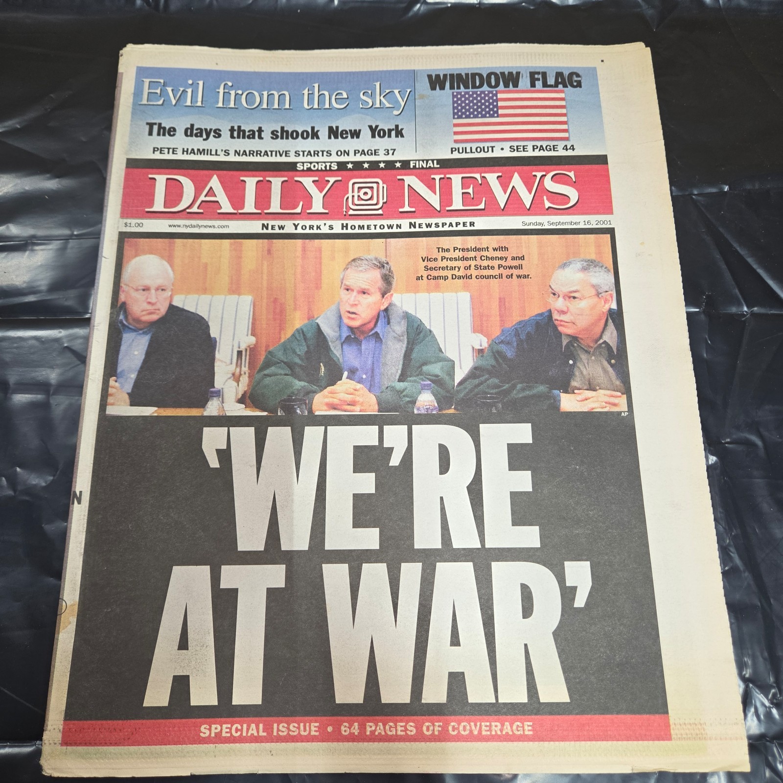 New York Daily News: Sept 16 2001, We’re at War