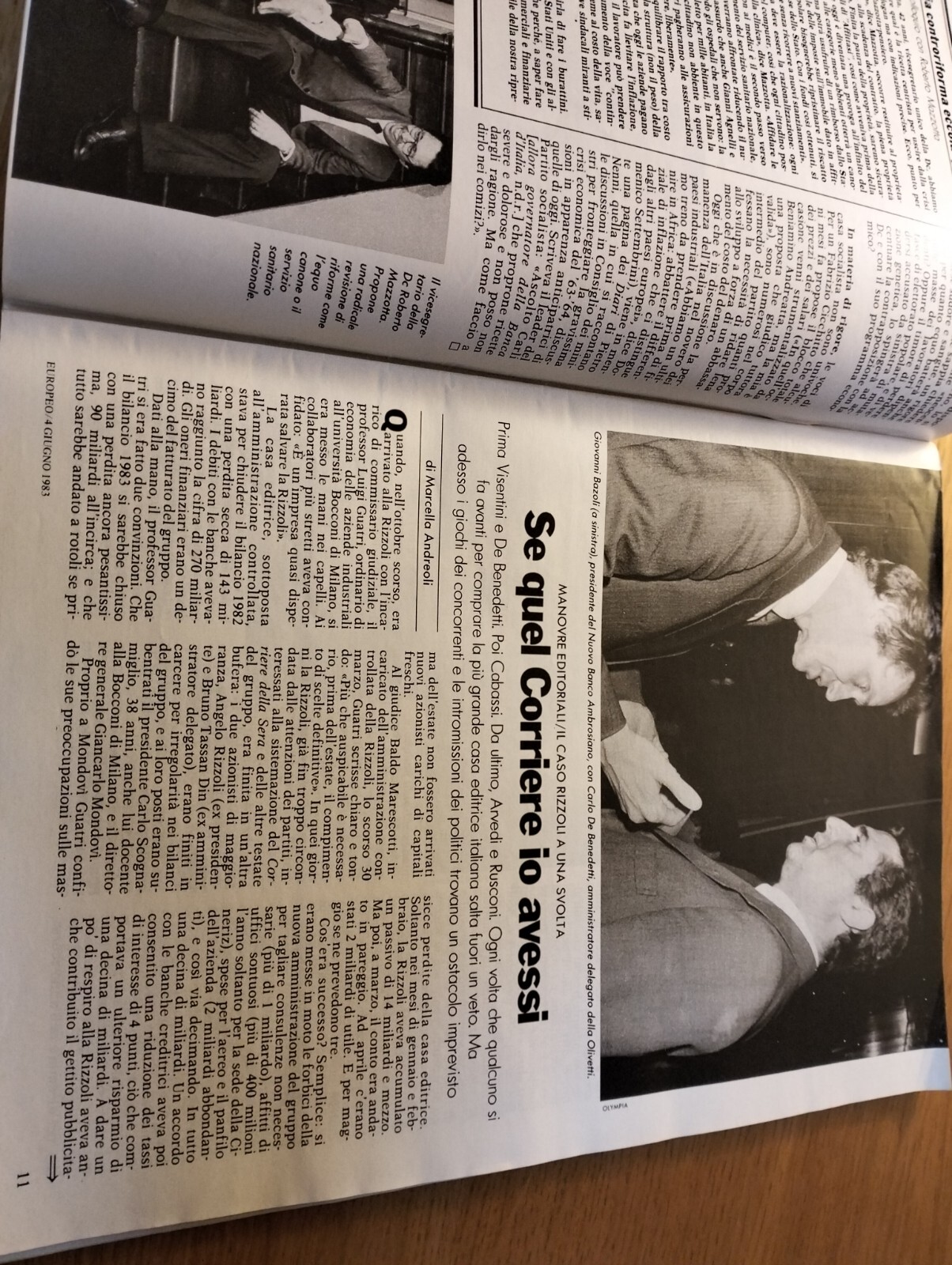 EUROPEAN 1983/23=SAN PATRIGNANO=CASE RIZZOLI=CARLO MASSARINI=GIANNI AGNELLI BUY