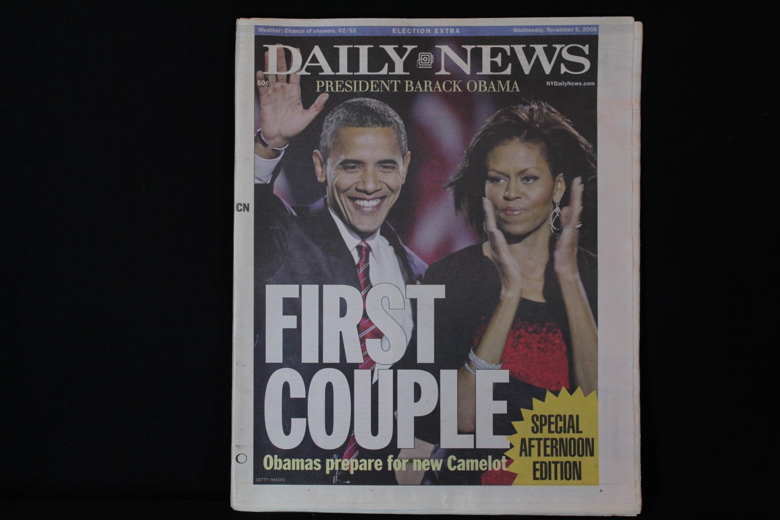 Daily News – Special Edition First Couple ~ Barack Obama – November 5, 2008