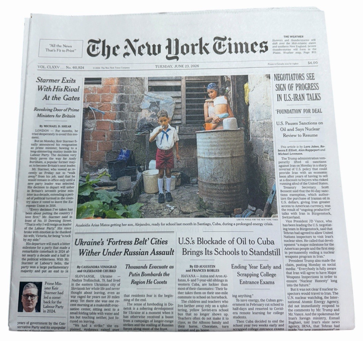The New York Times Newspaper June 23 2026 CLIVE DAVIS 1932-2026 Music Executive