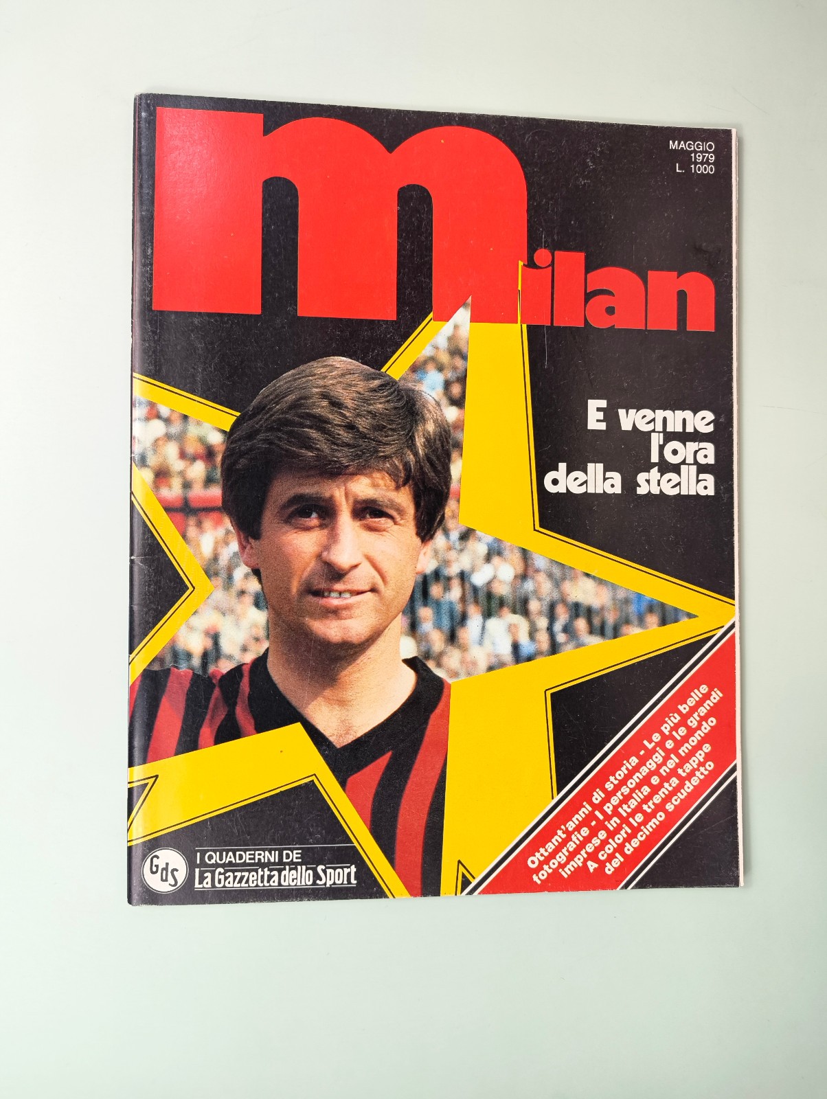 MILAN 10° SCUDETTO DELLA STELLA NOTEBOOKS GAZZETTA DELLO SPORT 1978-1979 RIVERA