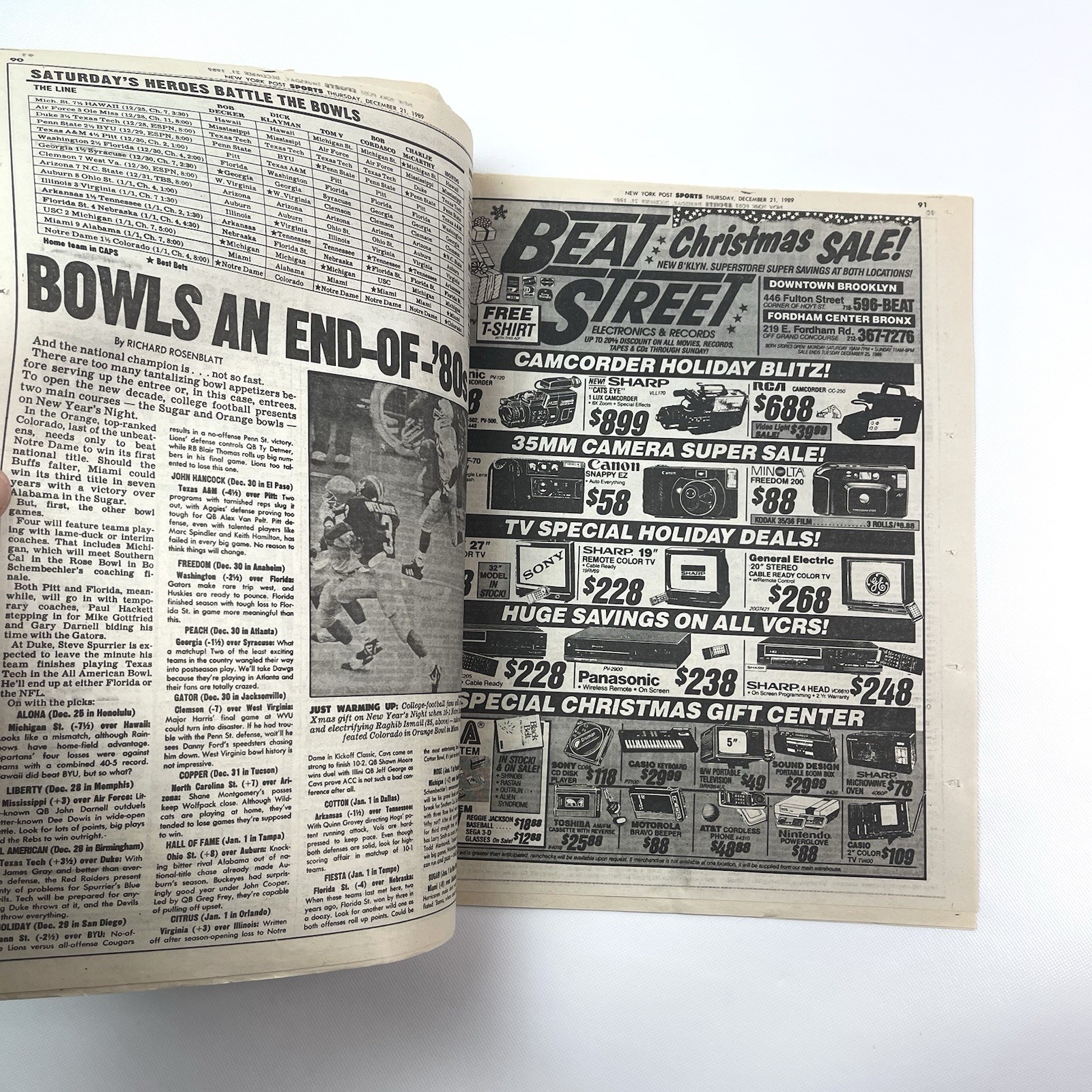 New York Post December 21 1989 Manuel Noriega Where Is the Rat Newspaper