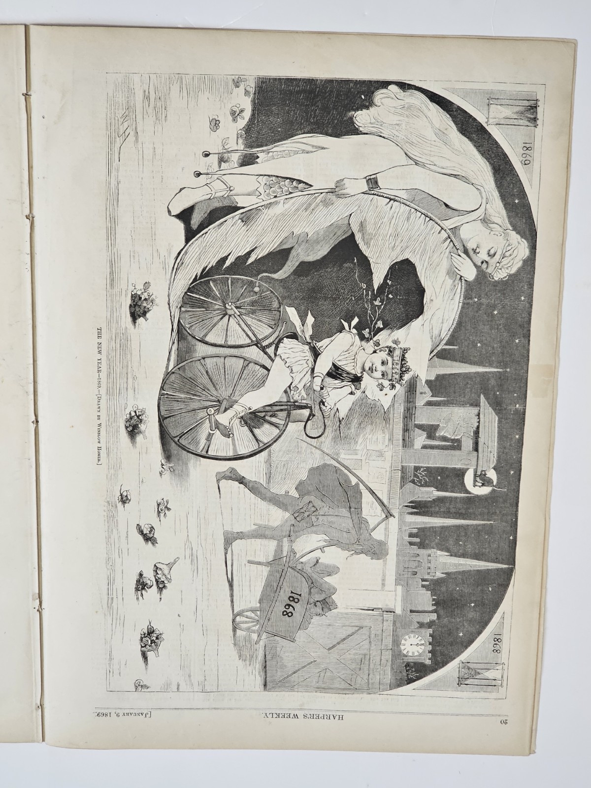 **1869 Harper’s Weekly Full Issue Includes Winslow Homer & ” West Point”**