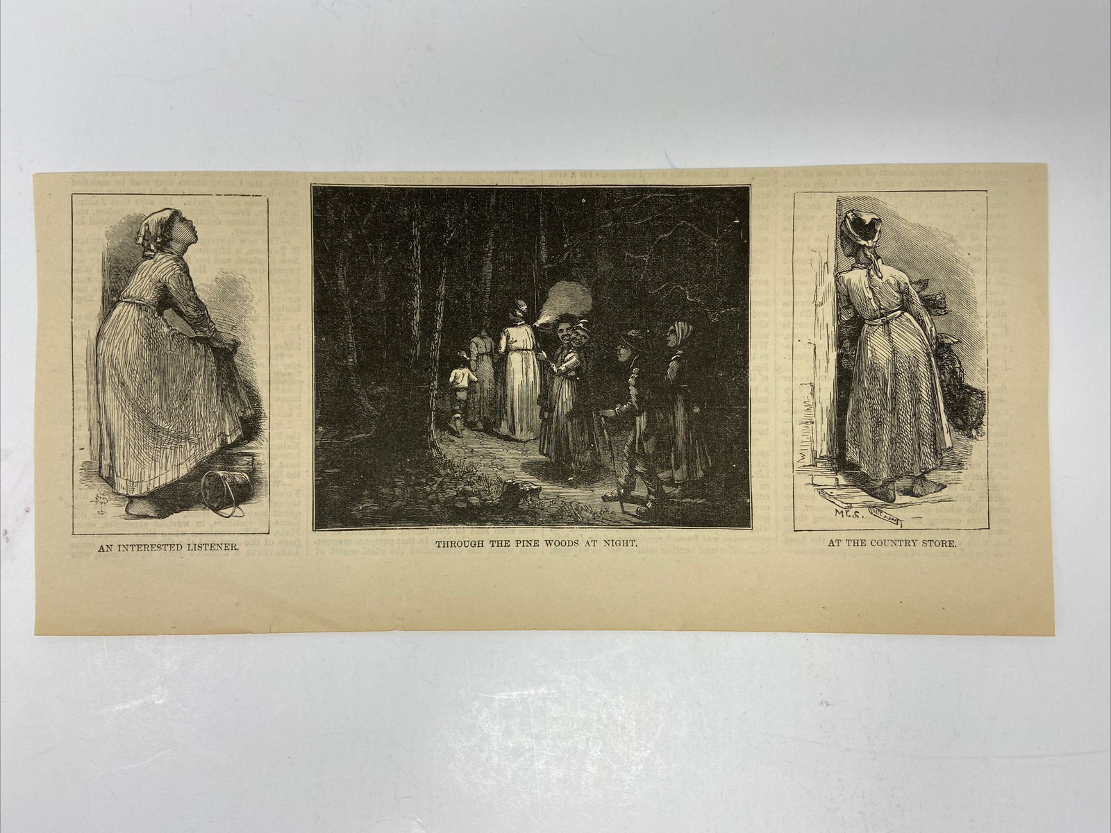 1873 Black Americana Engraving Illustrations Harpers Weekly Artwork
