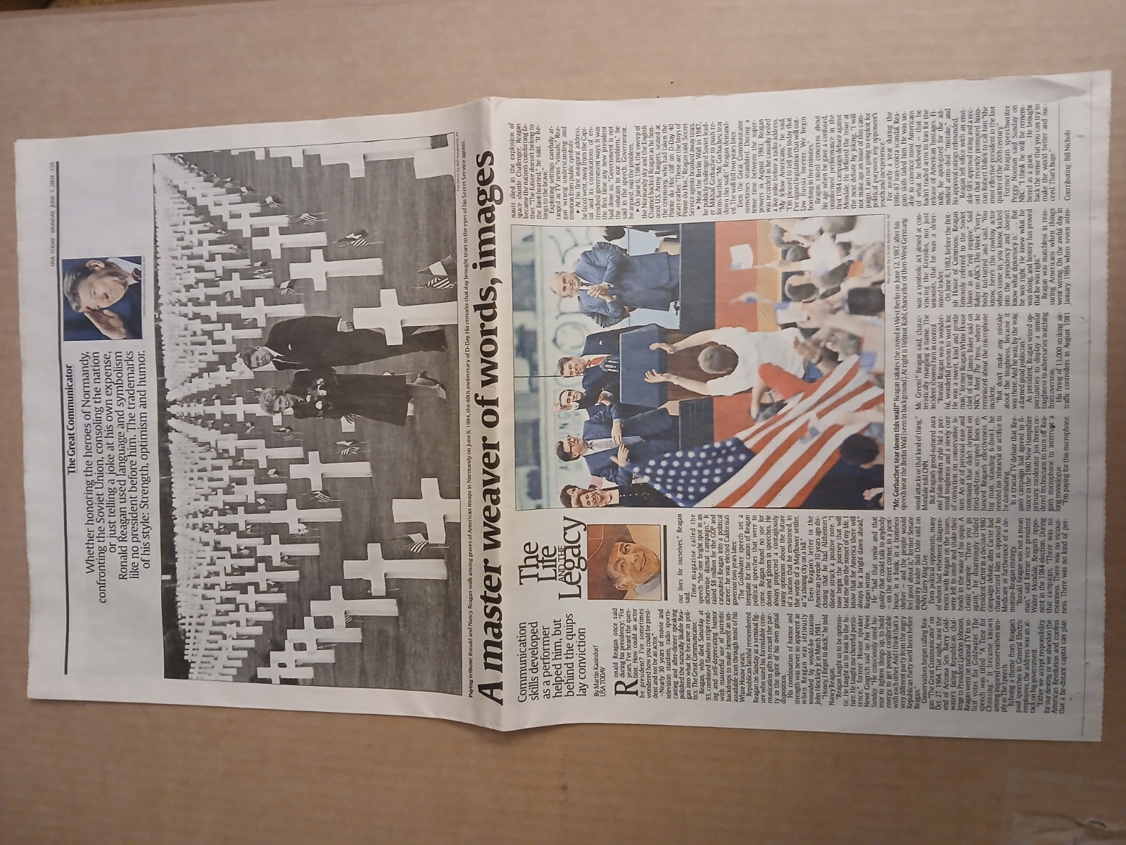 2004 USA Today newspaper Ronald Reagan Commemorative Edition funeral