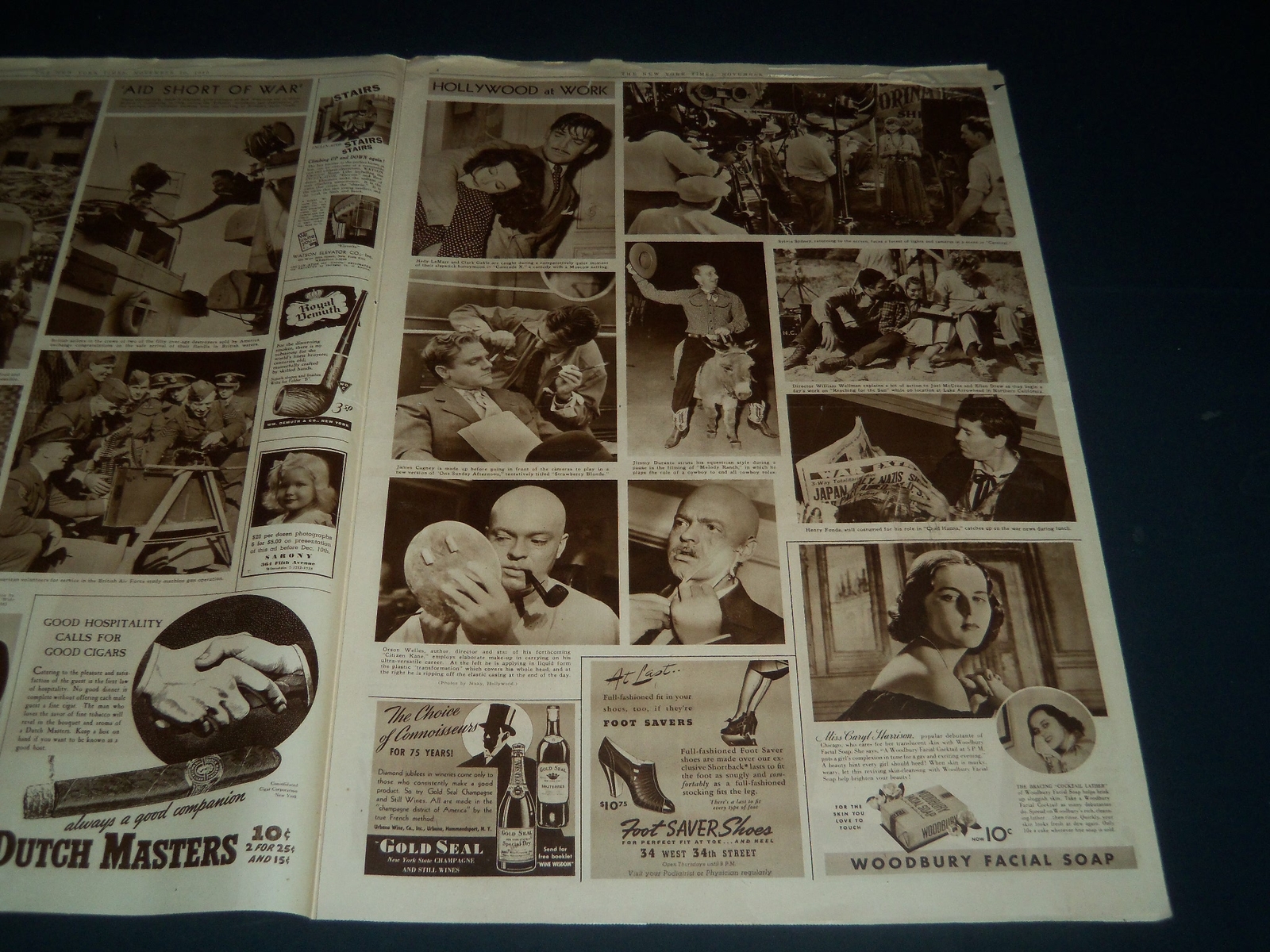 1940 NOV 10 NEW YORK TIMES PICTURE SECTION – FRANKLIN DELANO ROOSEVELT – NT 7365
