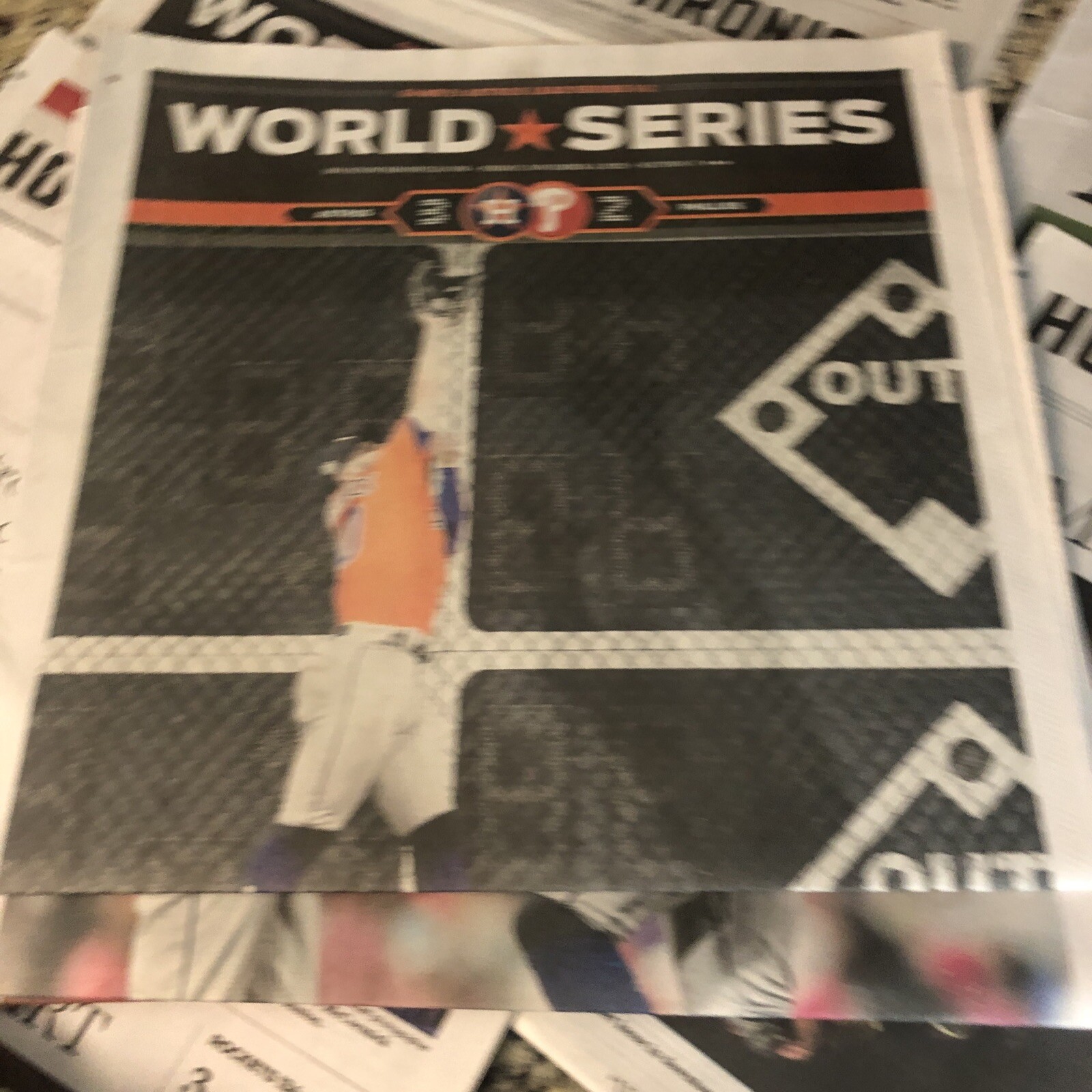 Astros 2022 World Series Houston Chronicle Lot 10/28 to 11/8