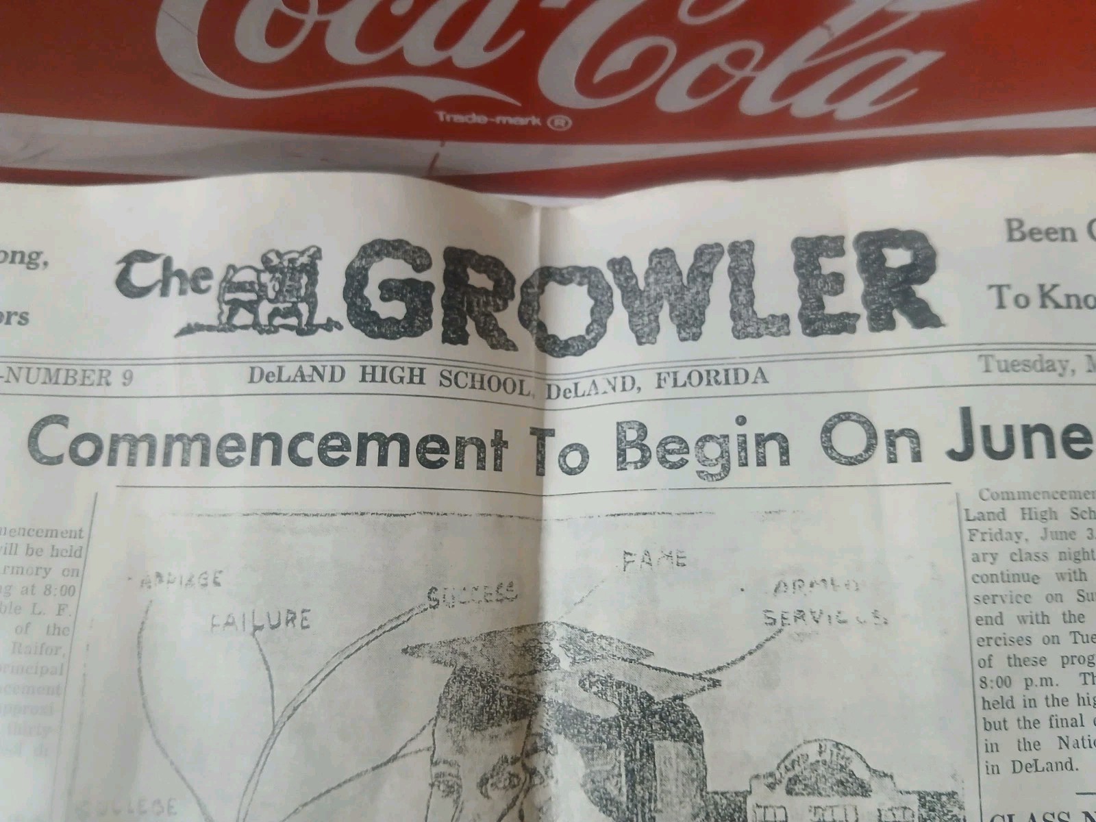 The Growler May 1955 Deland Florida High School Newspaper