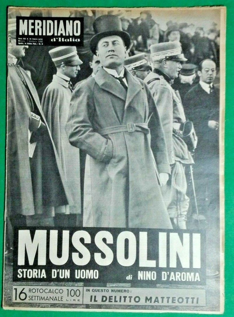 R @ Rit @ – The Meridian D’Italia Newspaper Set n.15- Mussolini History D’ Mens