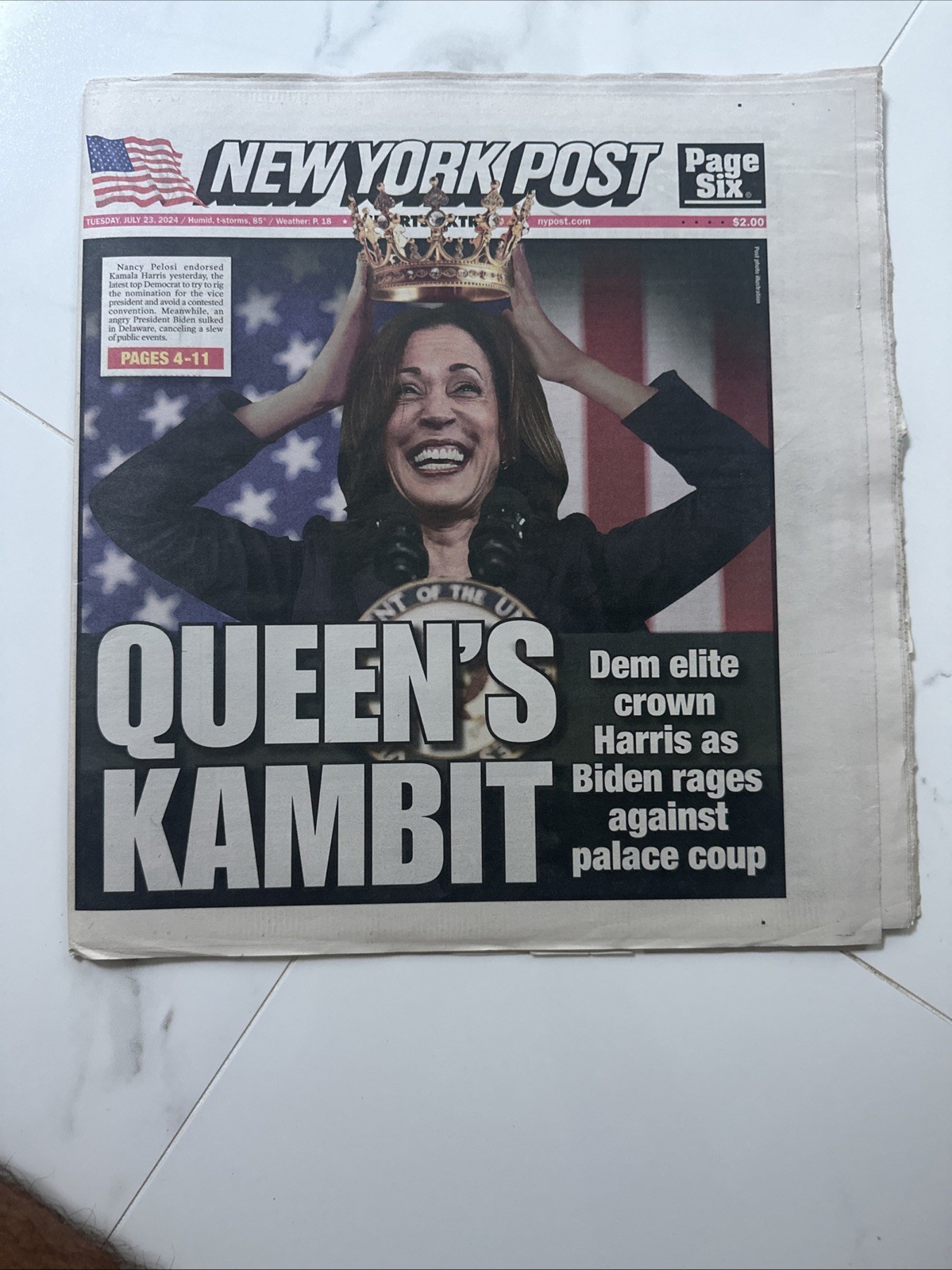 23 News Paper Long Paper Trail Of 2024 Election Process Since Biden Drop Out