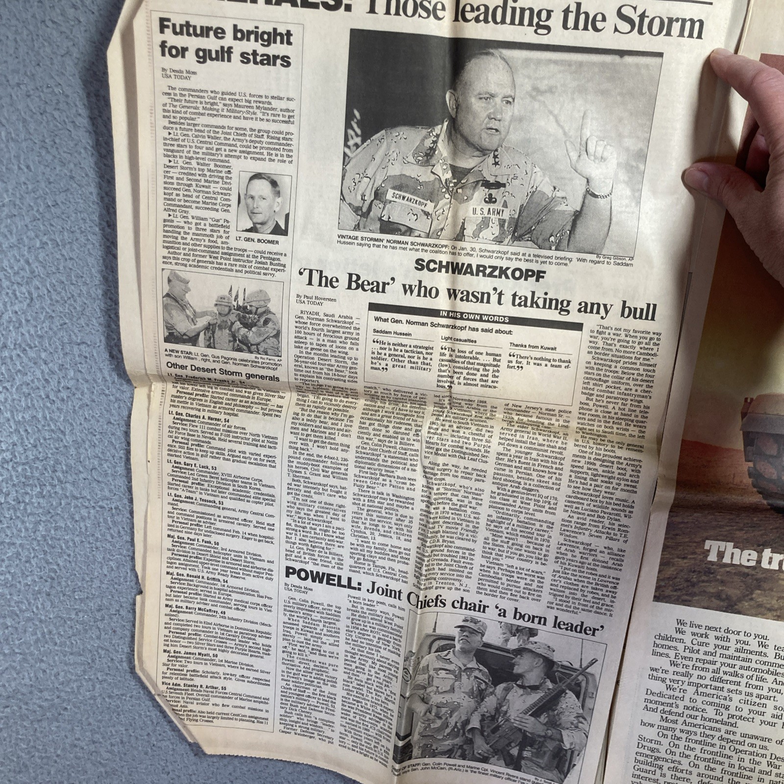 War In Gulf Headlines, Newspaper, USA Today Commemorative Edition March 8, 1991