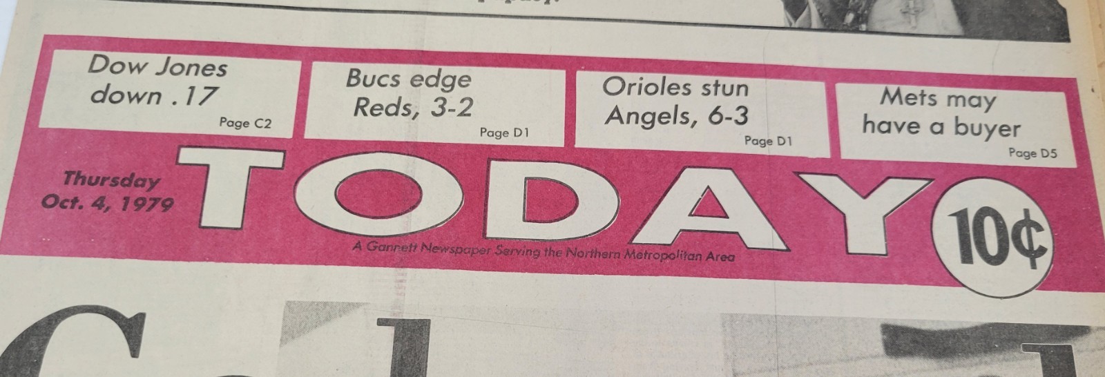 *L32) Today Newspaper October 4, 1979 Pope John Paul II Visits New York