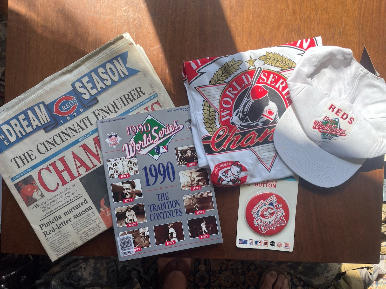 Cincinnati Enquirer – Oct 22, 1990 – Reds Win world Series Lot