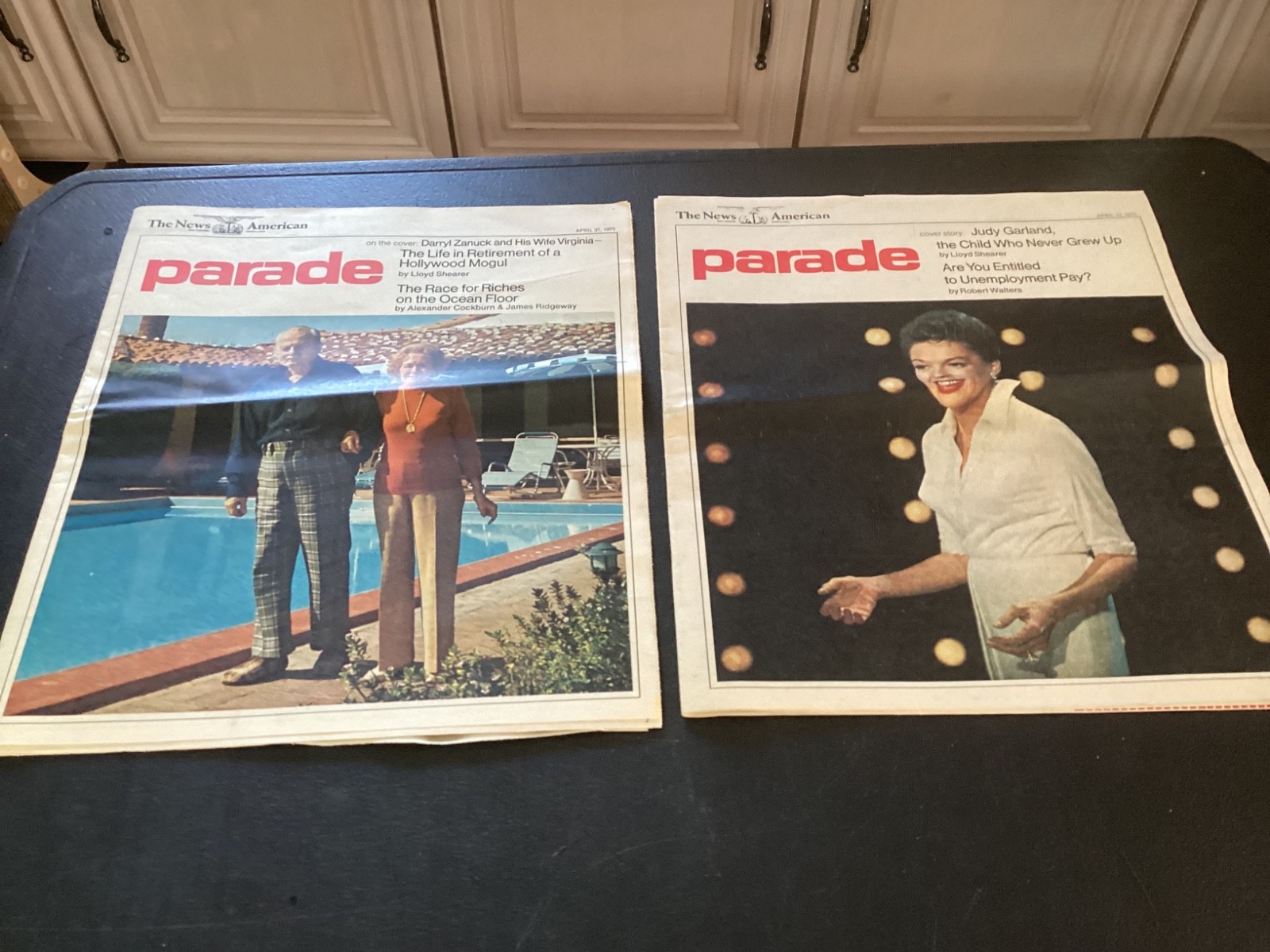 Baltimore News American Newspapers Parade Magazine Inserts April 13 & 27, 1975