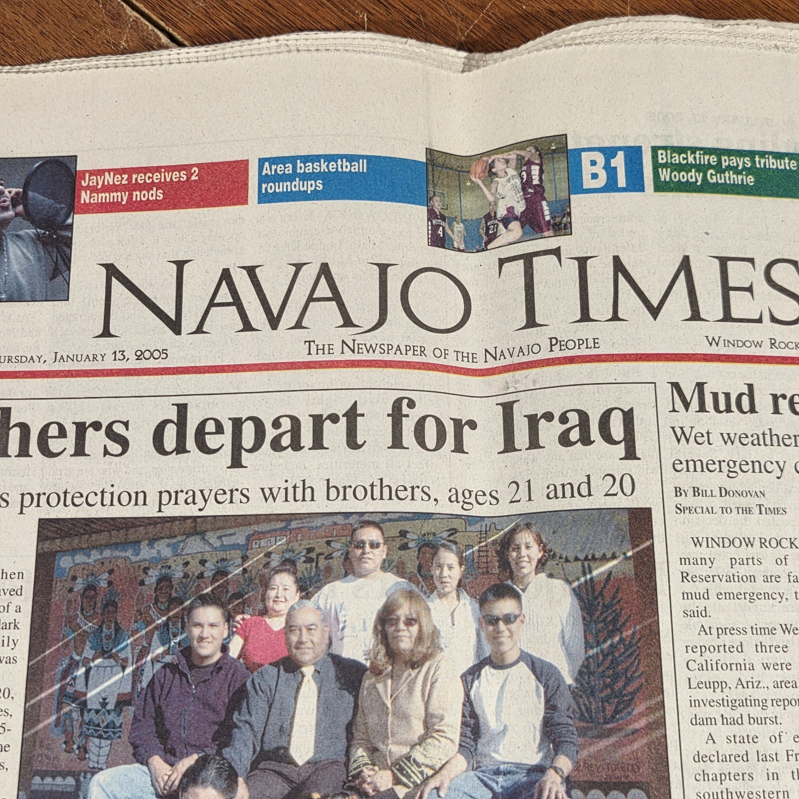 Navajo Times Native American Reservation Newspaper JAN 13th 2005
