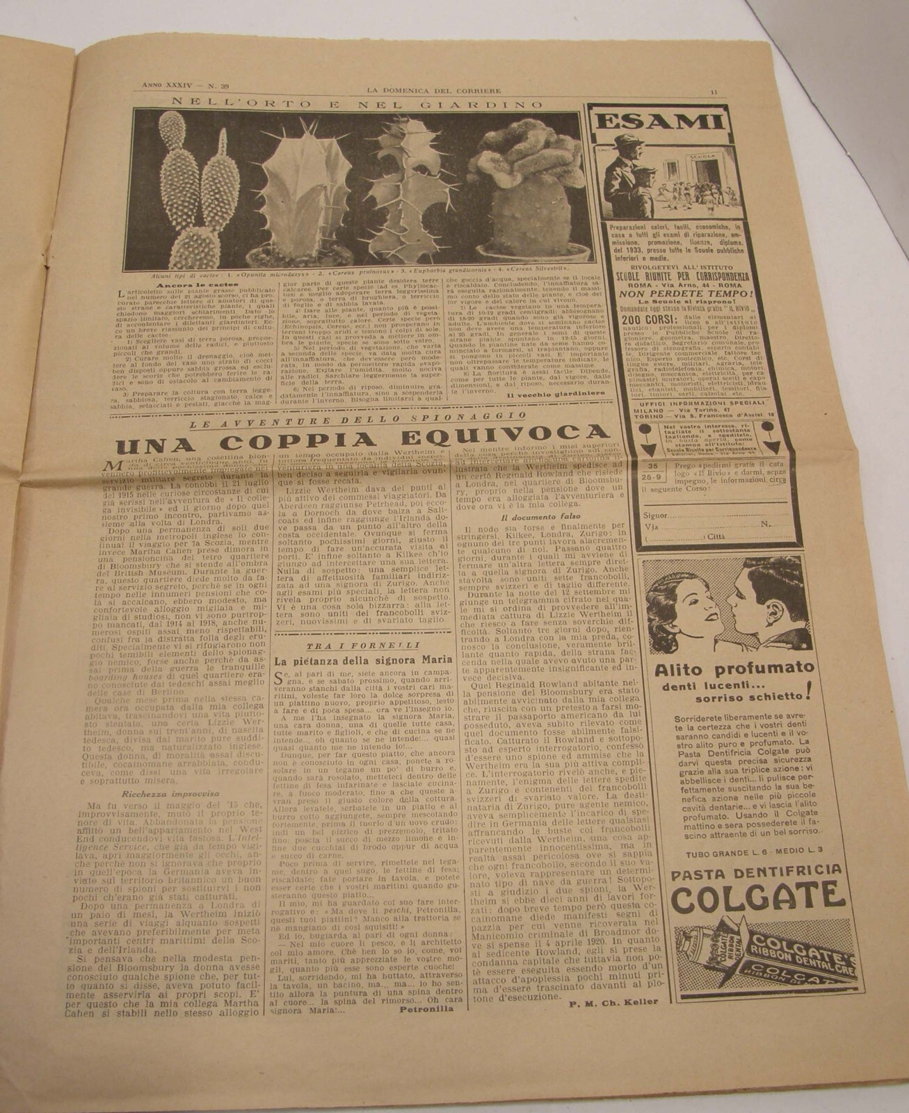 SEPTEMBER 1932 LA DOMENICA DEL CORRIERE ITALIAN NEWSPAPER QUEEN ELENA COVER