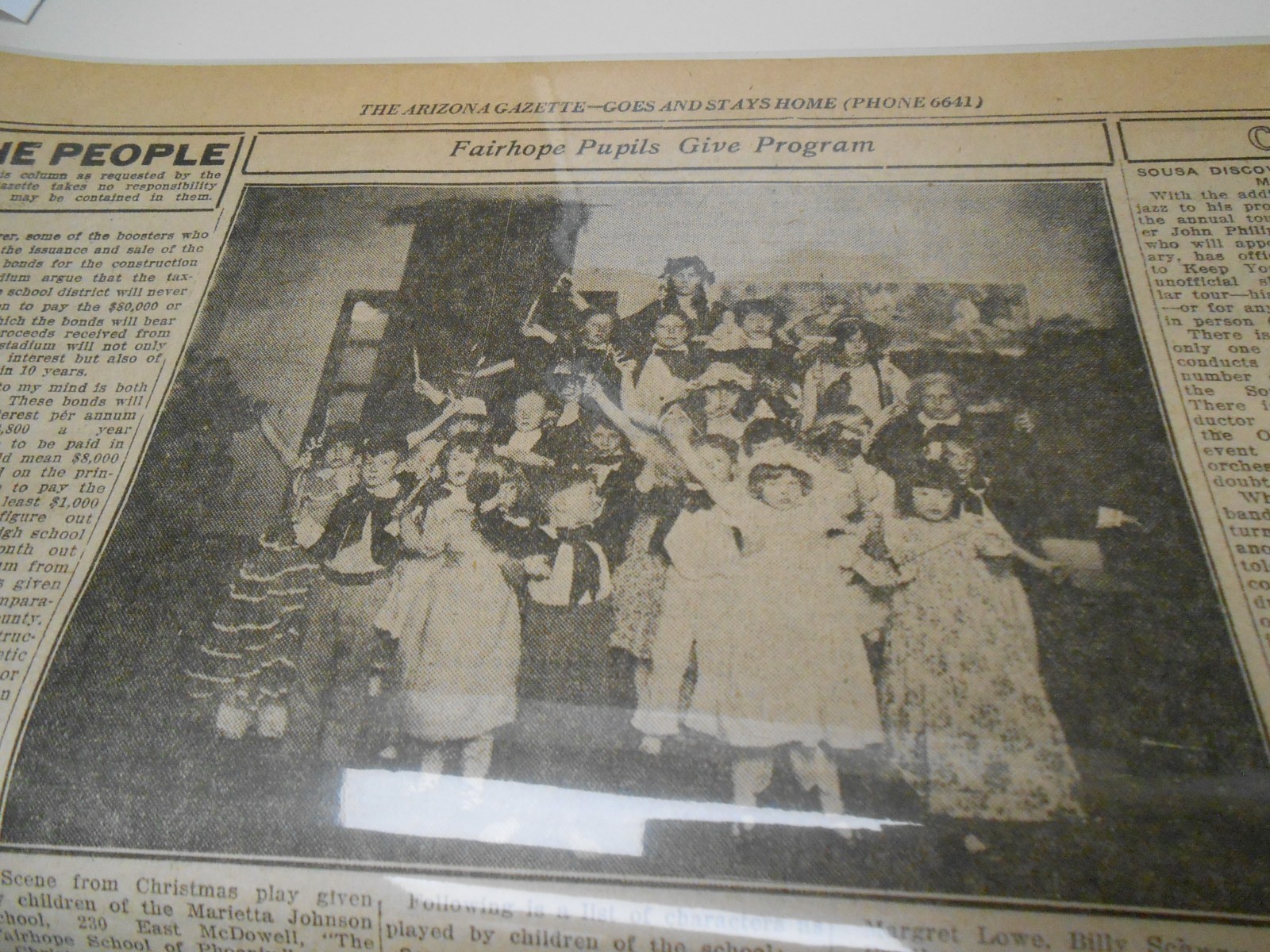 1925 Phoenix Arizona Photo: Josephine McKellips (Borah) Marietta Johnson School