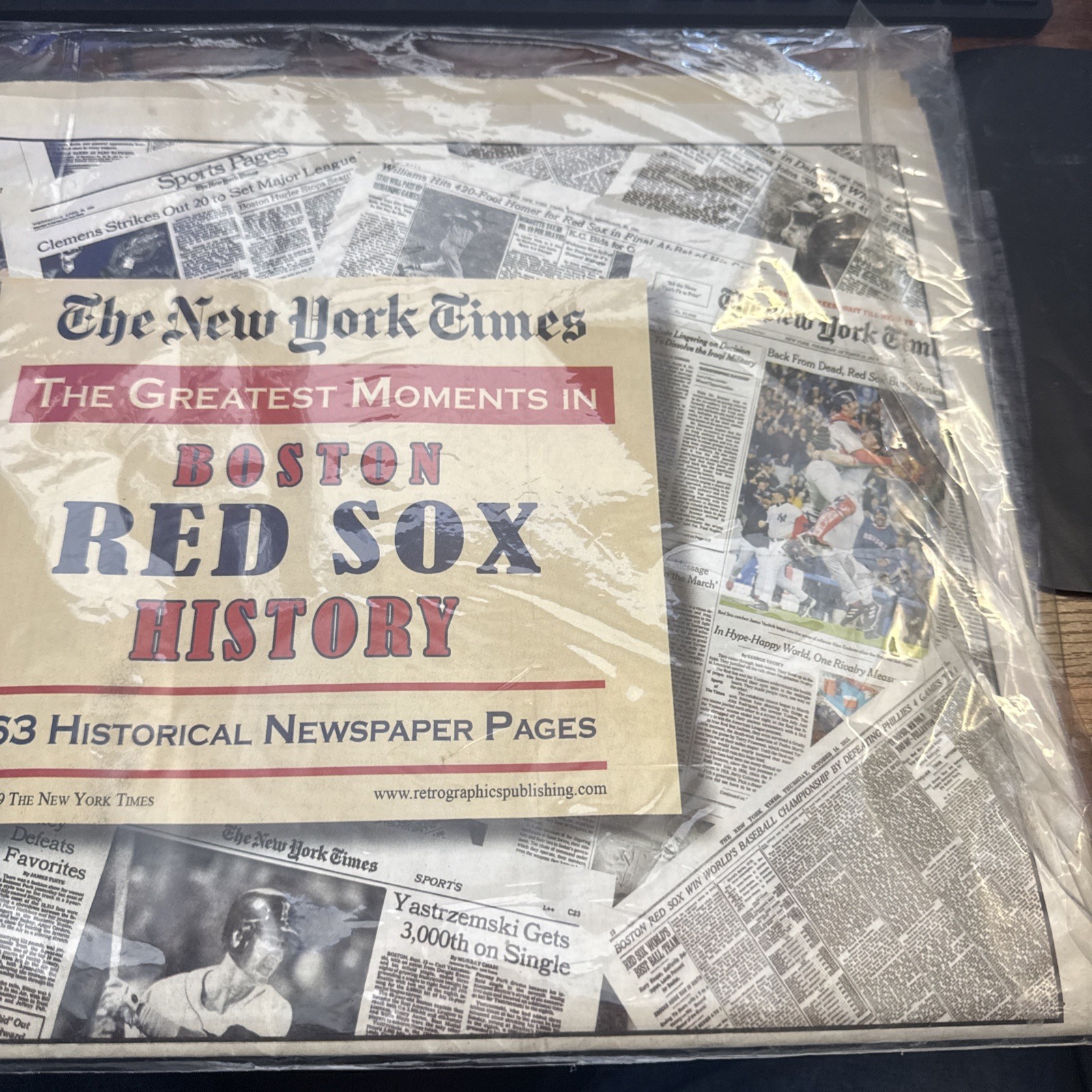 BOSTON RED SOX HISTORY MLB GREATEST MOMENTS NEW YORK TIMES PAPER 2009 NEW