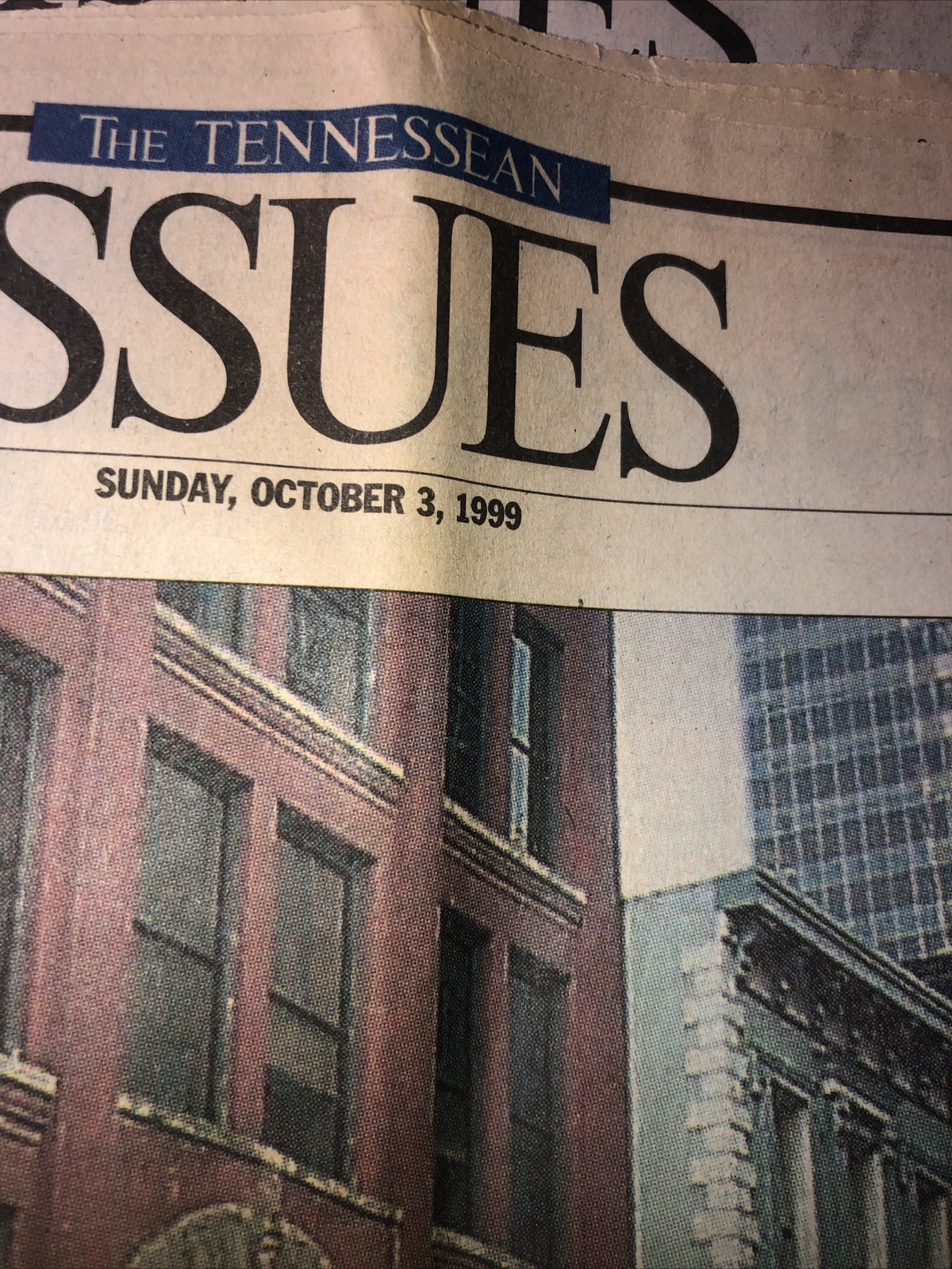 4 “issues” Section From The Tennessean Nashville TEnnessee Newspapers From 1999