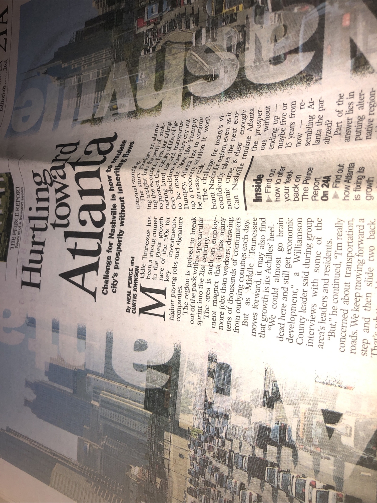 4 “issues” Section From The Tennessean Nashville TEnnessee Newspapers From 1999