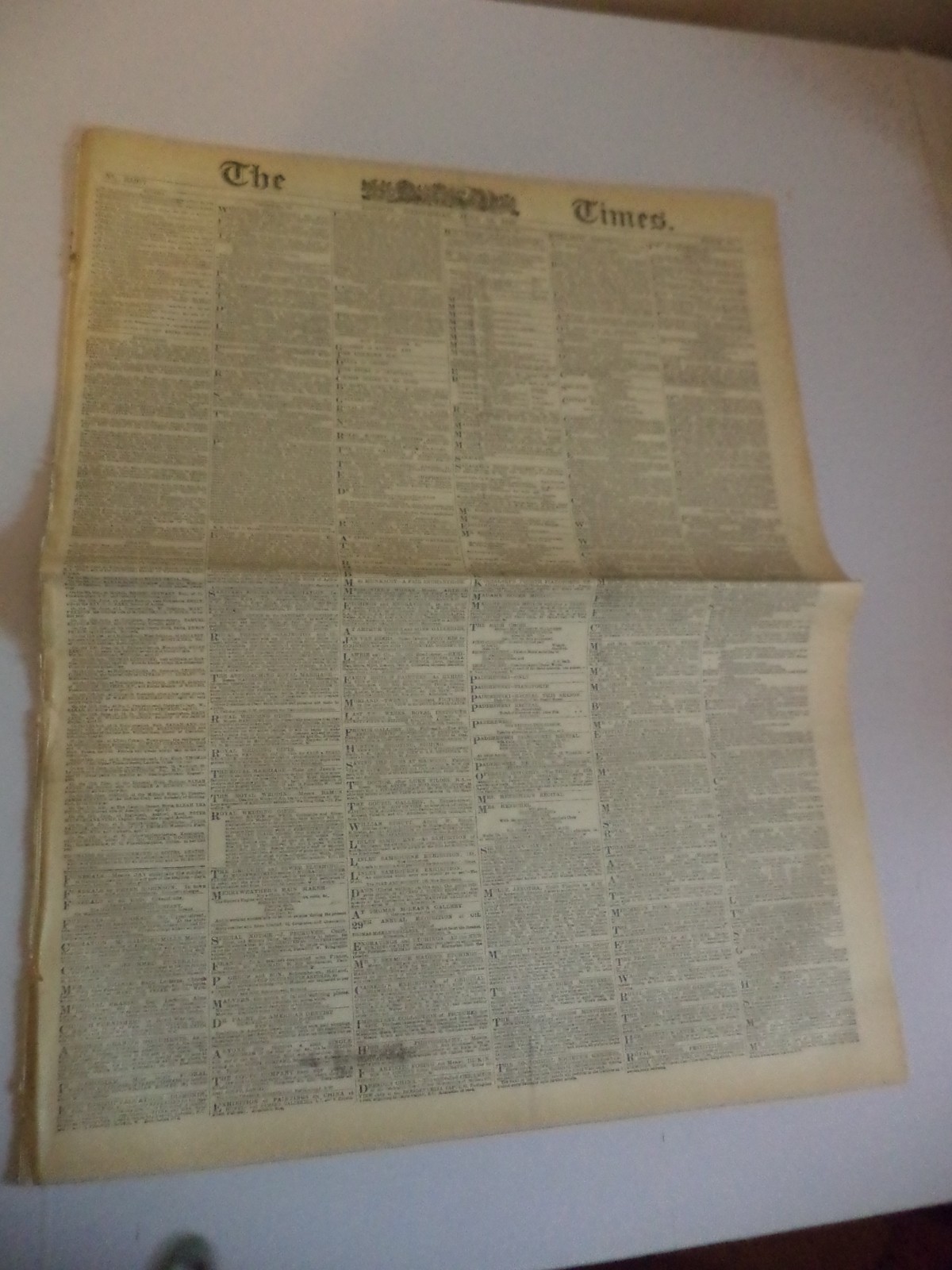 the times old antique original newspaper 14 june 1893 W.H. smith death home rule