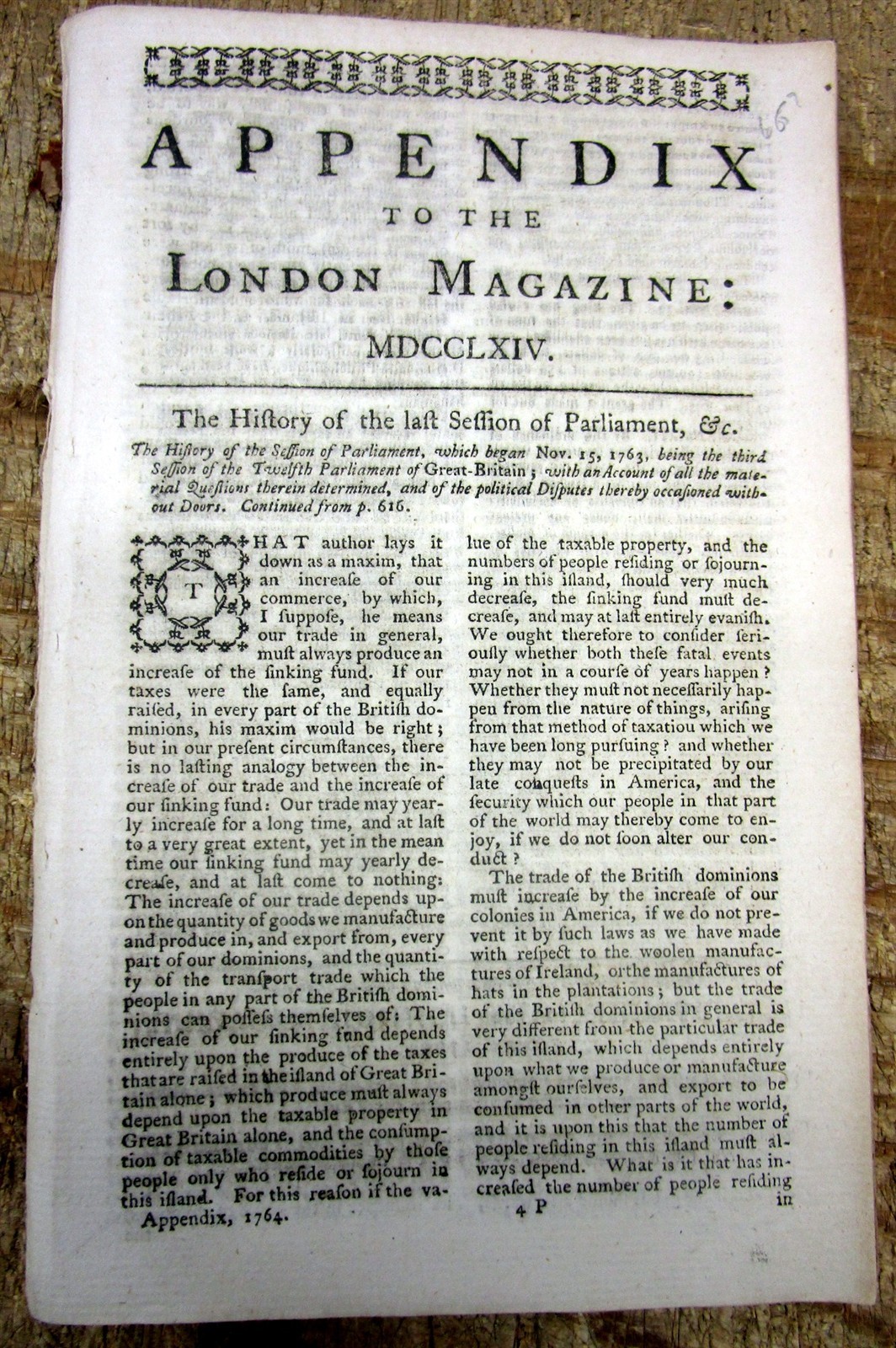1766 newspaper / news magazine w TREATY ENDING PONTIAC ‘s REBELLION – Indian War