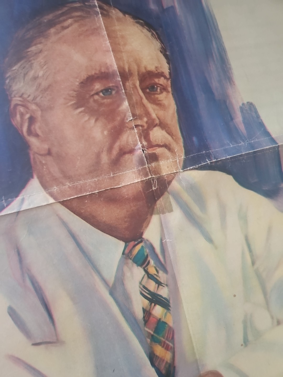 Franklin D. Roosevelt Oct 6 1940 Sunday Graphic Detroit Free Press Portrait