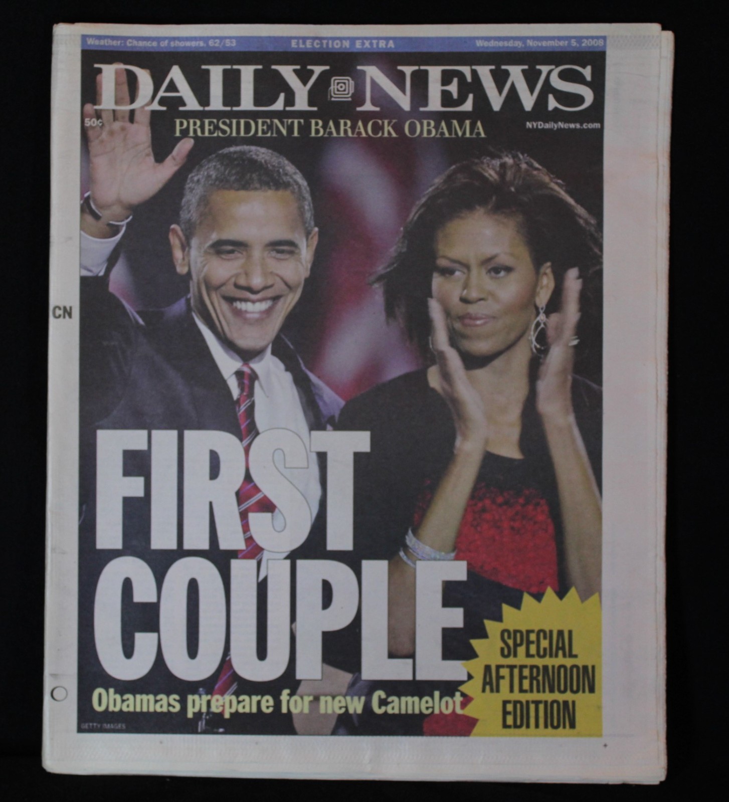 Daily News – Special Edition First Couple ~ Barack Obama – November 5, 2008