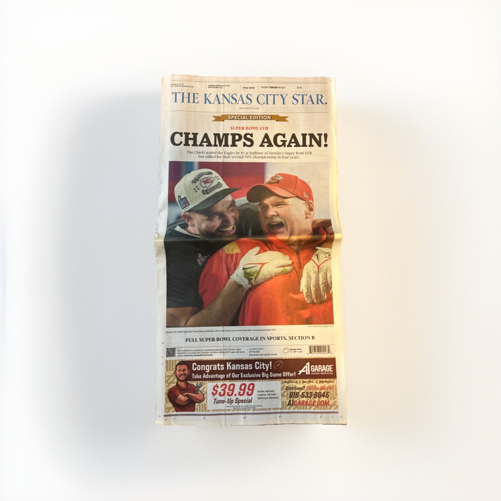 Kansas City Star Newspaper Super Bowl LVII 57 Champs KC Chiefs SPECIAL EDITION