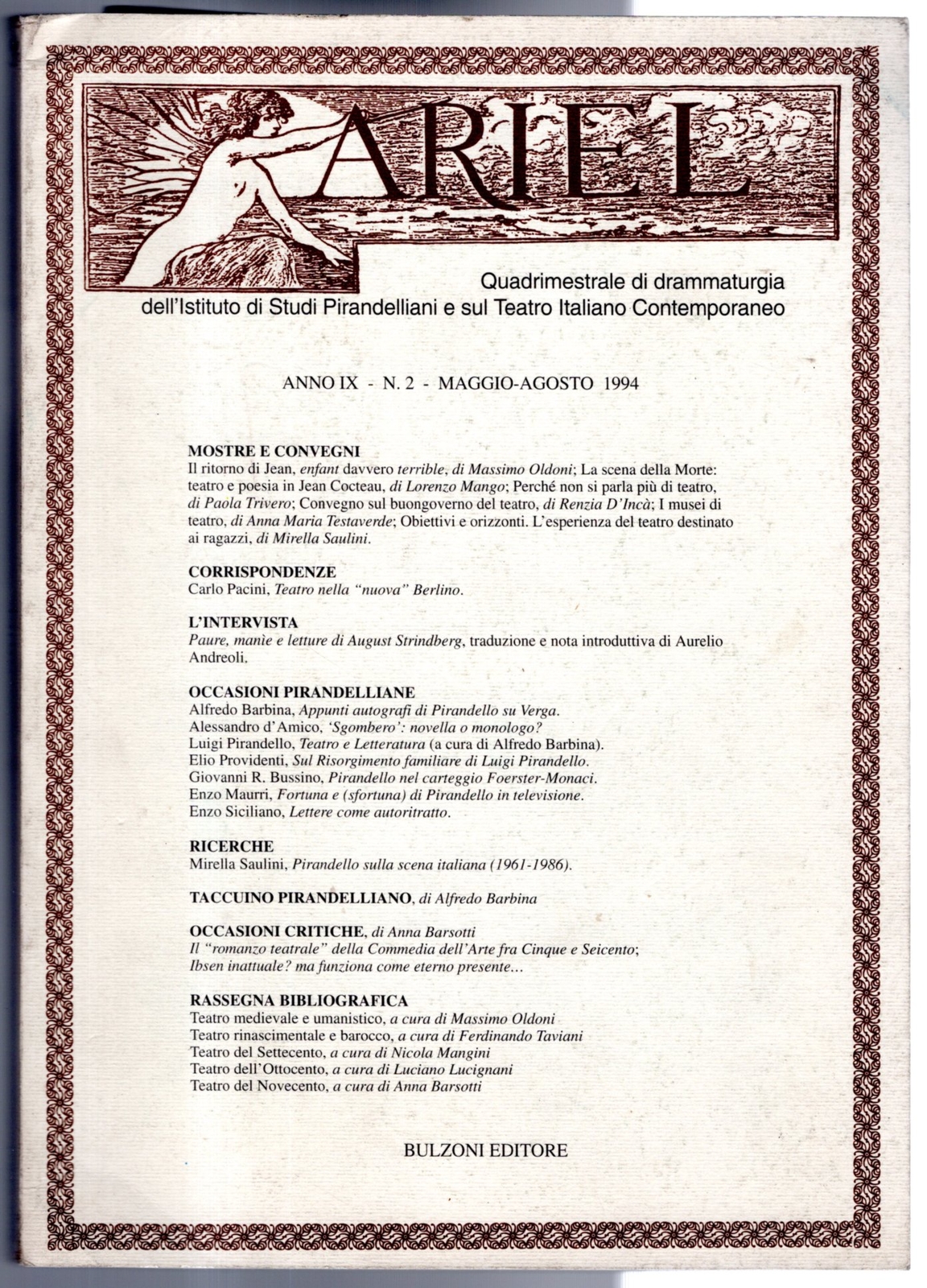 ARIEL – N 2, MAY/AUGUST – 1994