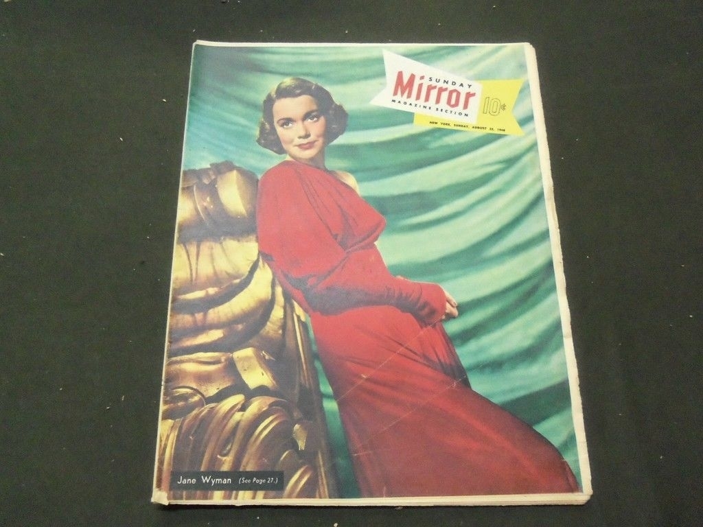 1948 AUGUST 22 NY SUNDAY MIRROR NEWSPAPER MAGAZINE SECTION – JANE WYMAN- II 4075