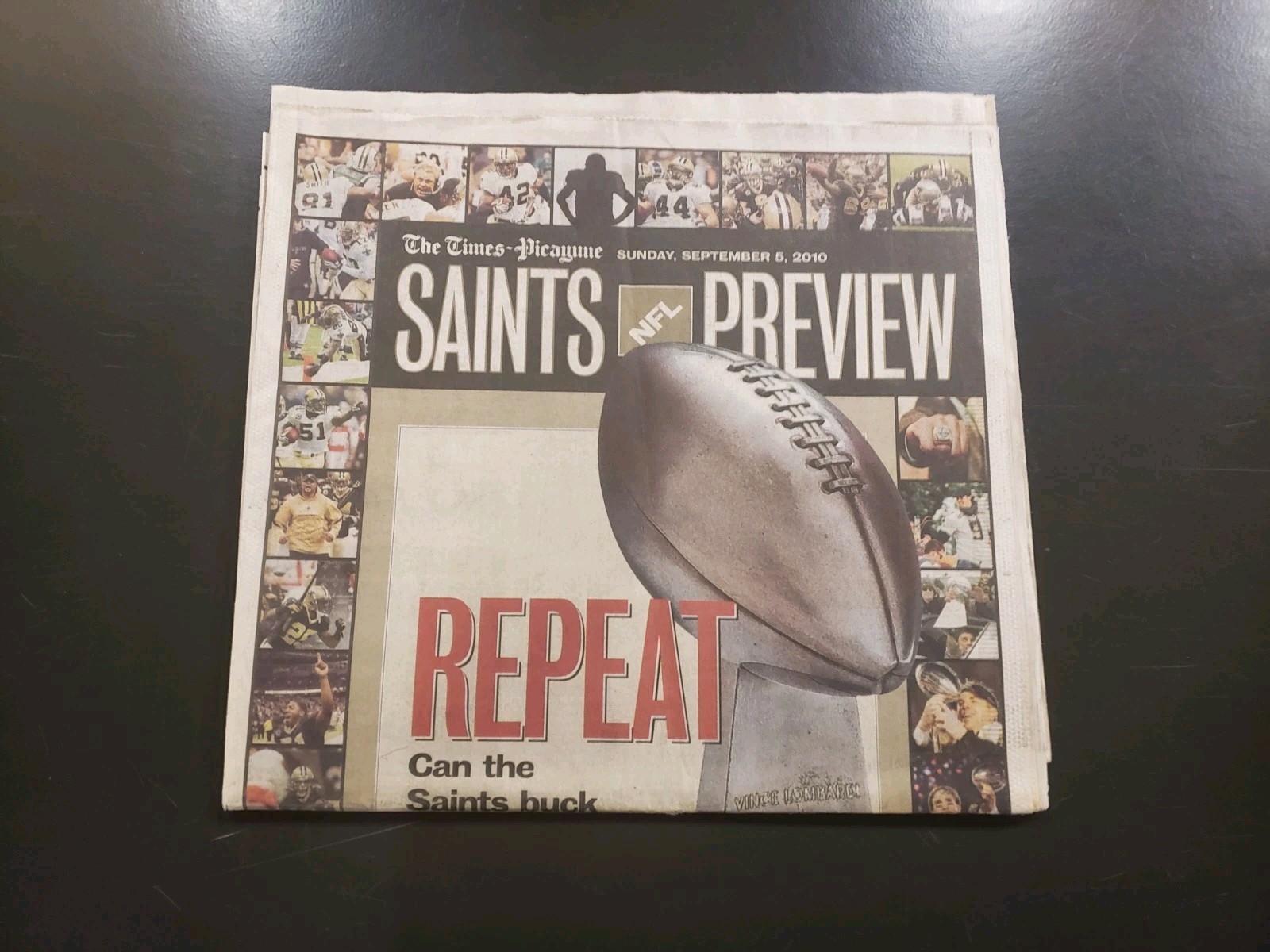 September 10, 2010 New Orleans Saints Newspaper Season Preview Times Picayune