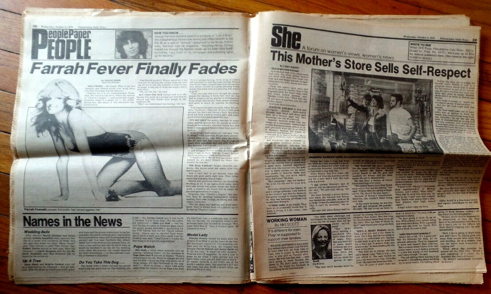 Vintage PHILADELPHIA DAILY NEWS 1979 WELCOME! 26 Pages on Pope’s Visit Newspaper