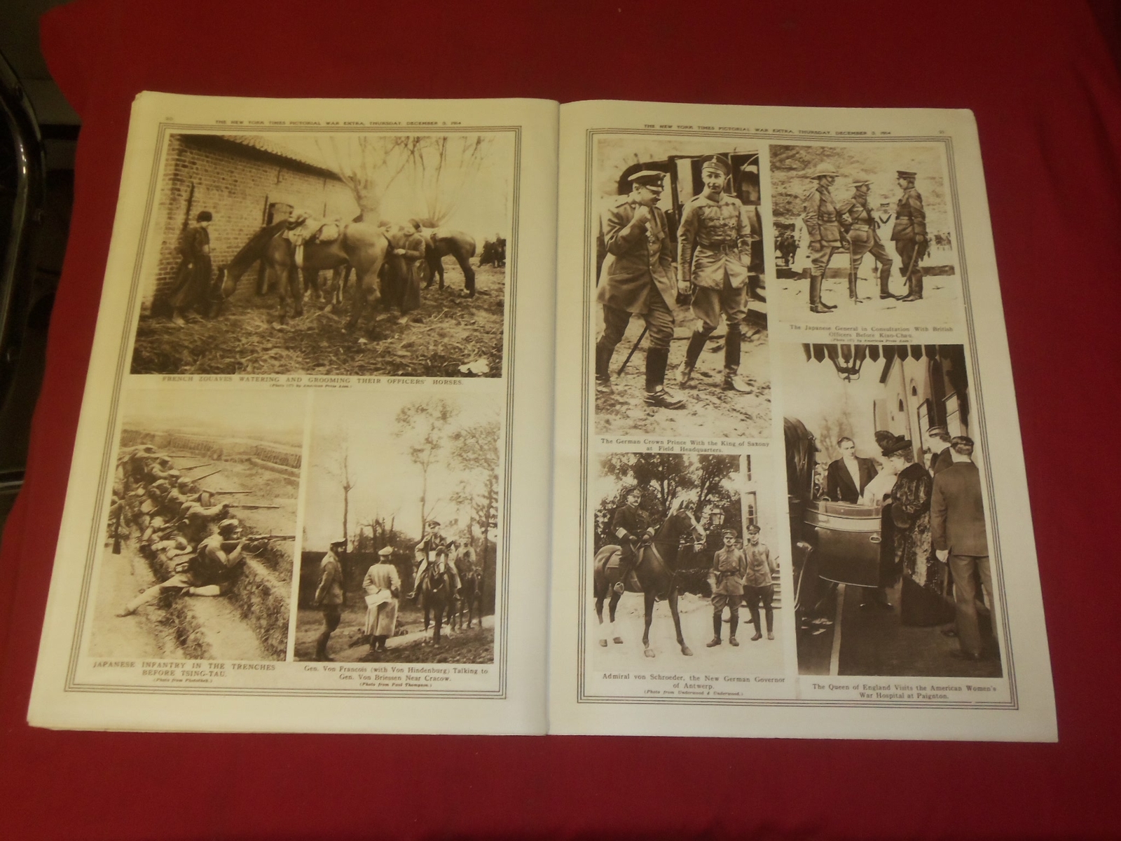 1914 DECEMBER 3 NY TIMES PICTORIAL WAR EXTRA SECTION-THE EARL KITCHENER- NP 3939