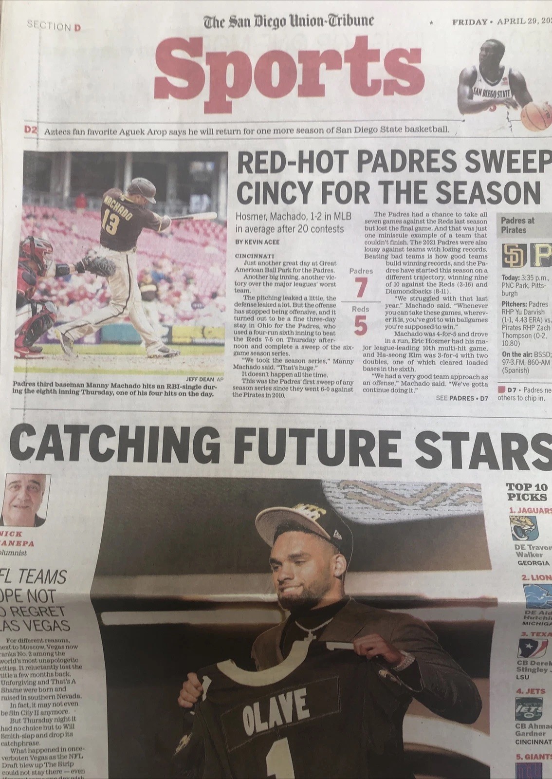 Chris Olave Ohio State NFL Draft New Orleans Saints San Diego Newspaper
