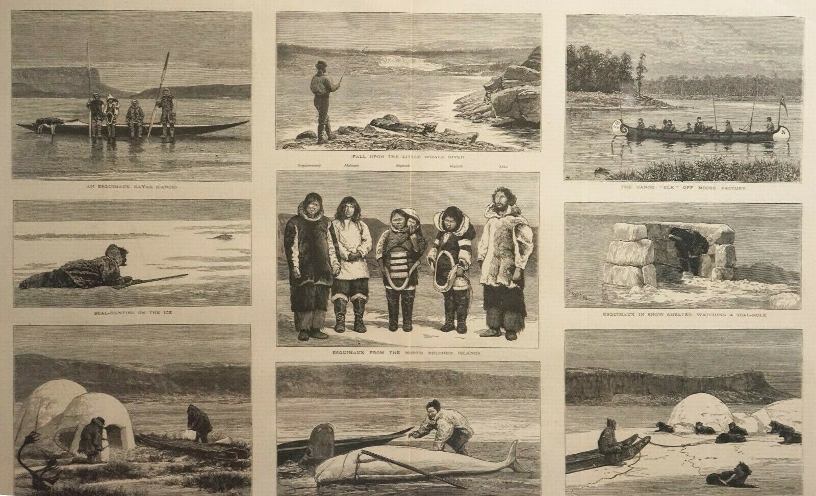 Sport and Travel in Hudson’s Bay Esquimaux “The Graphic” Newspaper May 24, 1879