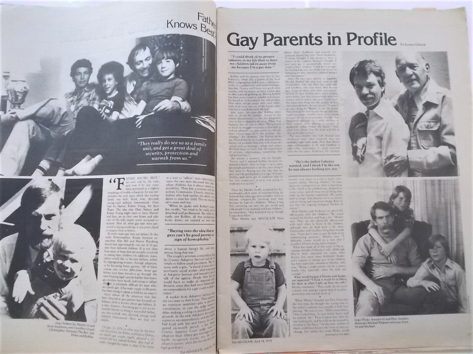 The Advocate #269 June 14, 1979 Newspaper Gay Parents David Hockney Key West