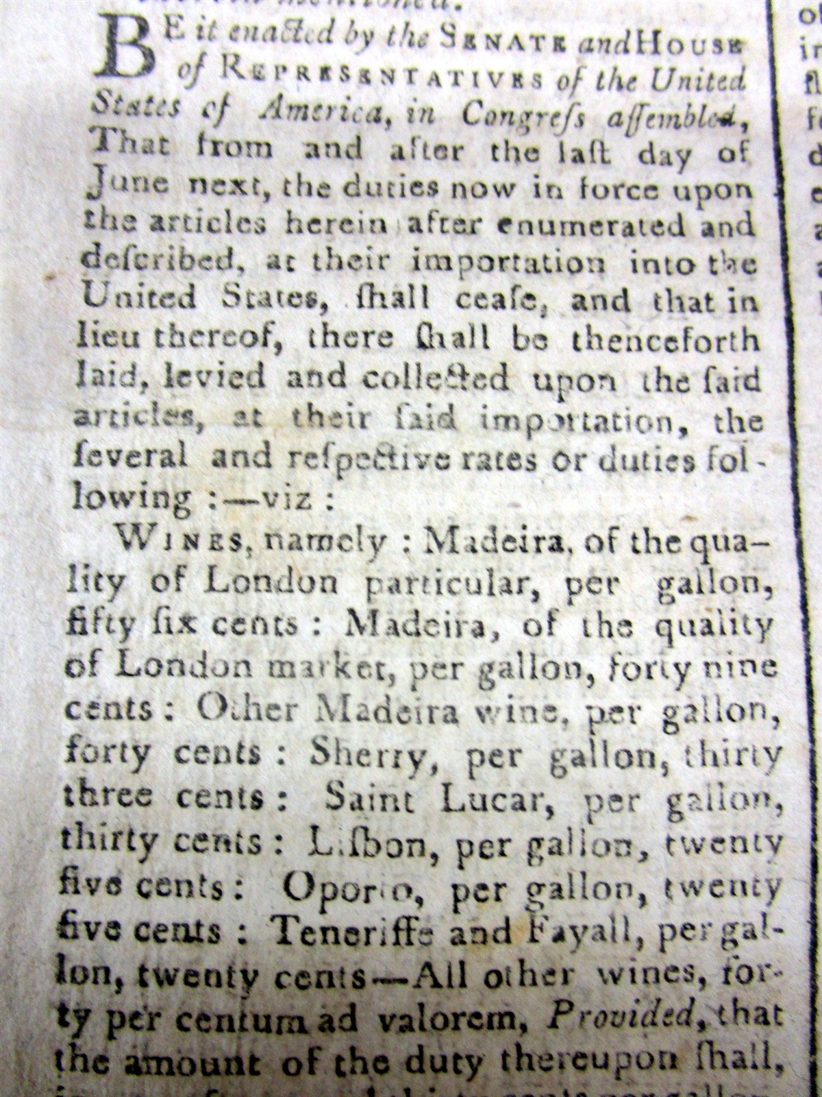 1792 newspaper GEO WASHINGTON signed Act FRONTIER US PROTECTION fm INDIAN ATTACK